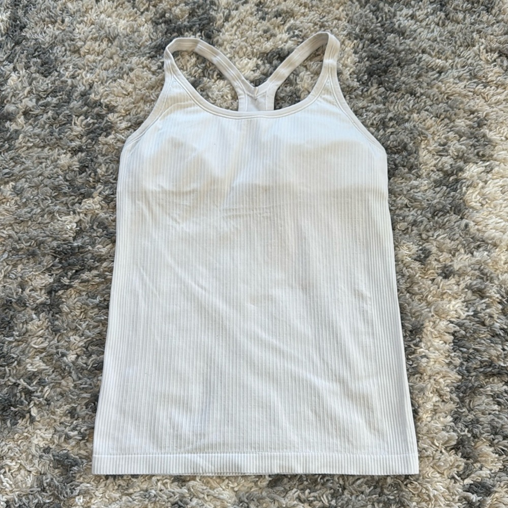 Lululemon white tank top - size 10